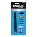 Dorcy 100 Lumen LED Penlight, 2 AAA Batteries (Included), Silver 411218